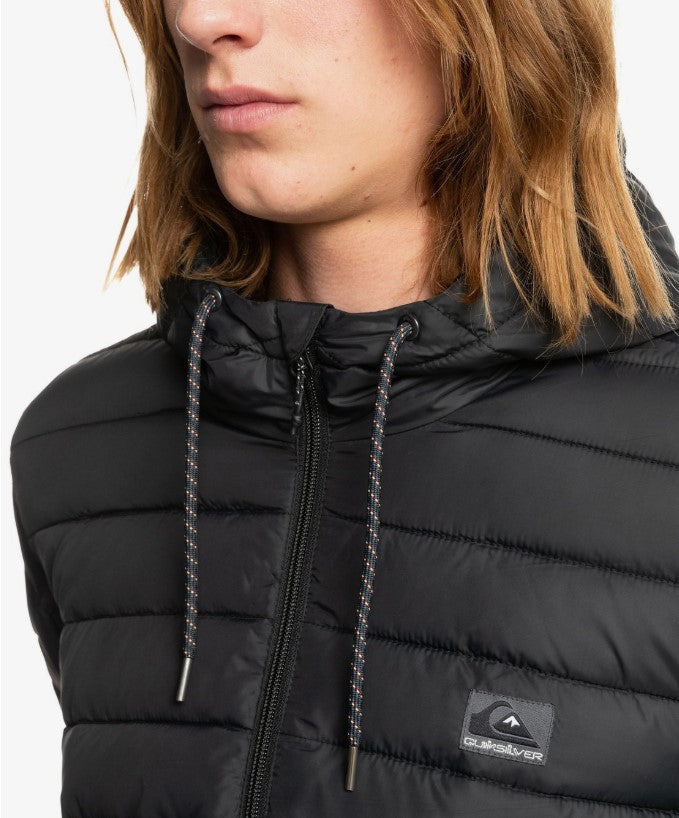 Quicksilver Scaly Daunenjacke mit Kapuze - Schwarz