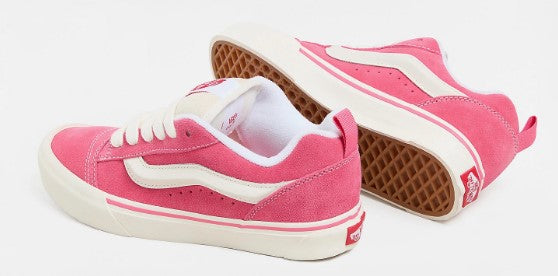 Vans Knu Skool Shoe - Retro Color Pink / True White
