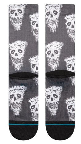 Stance PIZZA FACE CREW SOCKEN White/Black