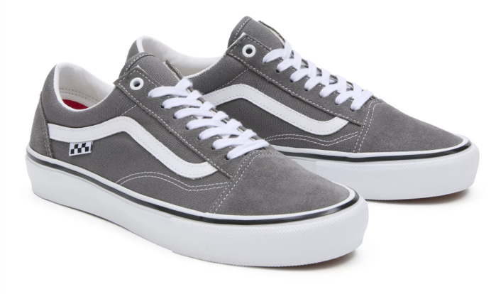 Vans Old Skool Skate Shoe - Grau Pewter / White
