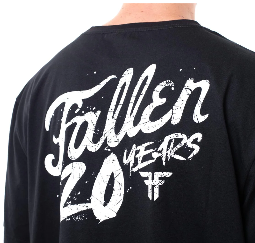 Fallen 20 Years Tee Black
