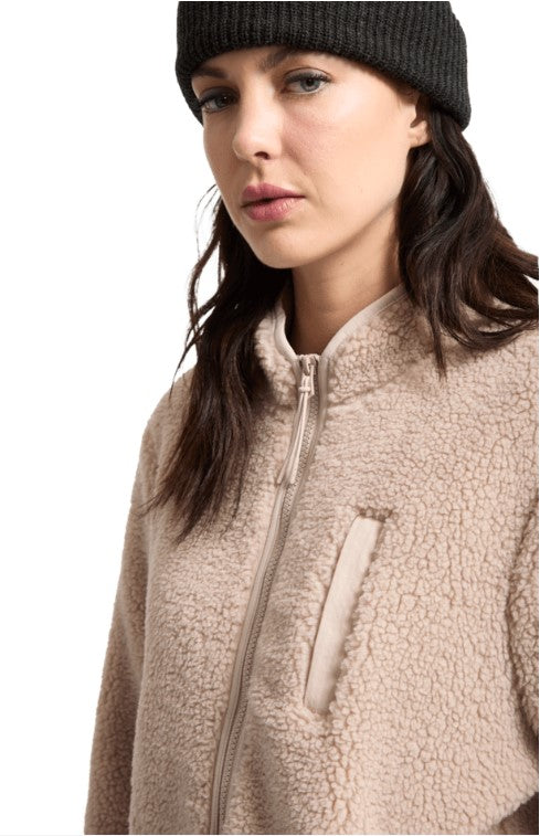 Volcom Wuzer Fuzzar Sherpa Sweatshirt- Khakiest