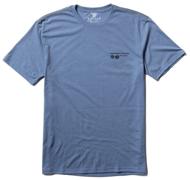 Vissla Planet Positive Comp Lite Eco DriRelease Tee, Blue (HRT)