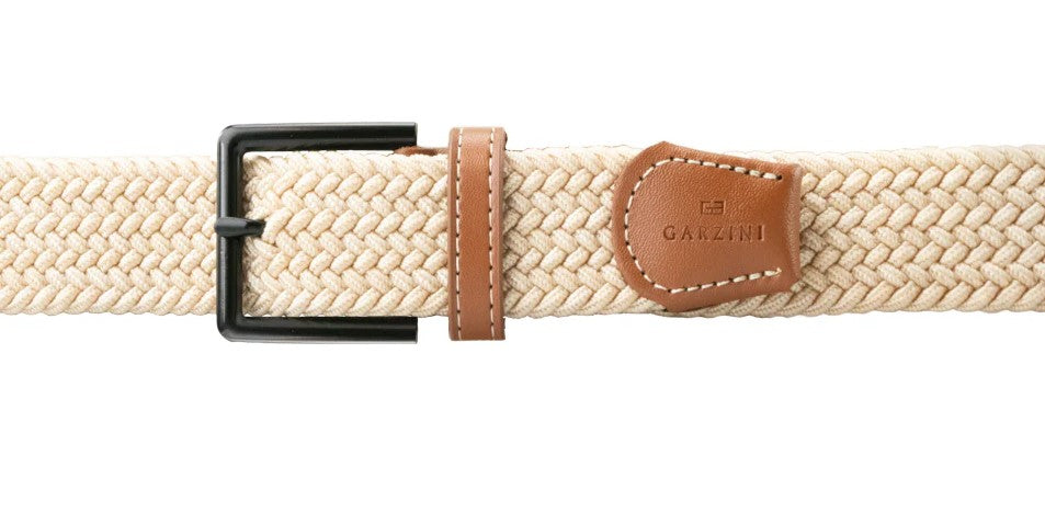 Garzini Braided Belts - Beige