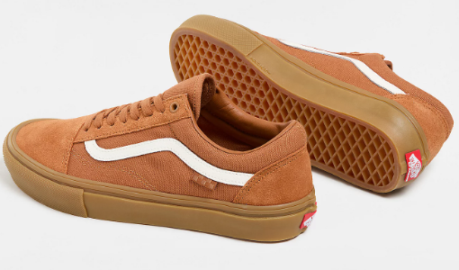 Vans Old Skool Skate Shoe - Brown / Gum