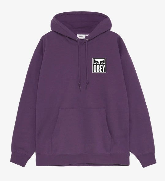 Obey Eyes Icon 2 Heavyweight Oversize Hoodie - plum perfect