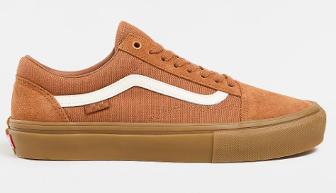 Vans Old Skool Skate Shoe - Brown / Gum