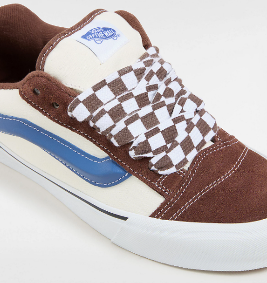 Vans Knu Skool Shoe - Mega Checker Potting Soil