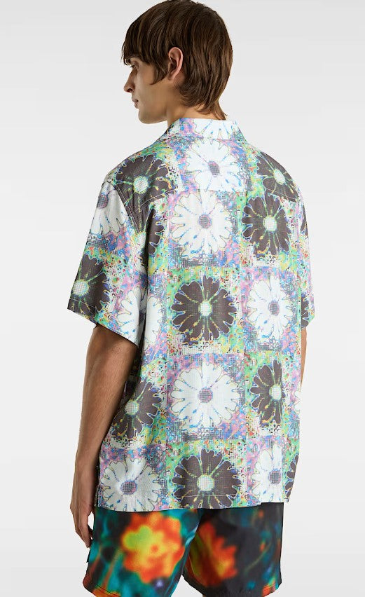 VANS Digitas SS Wovens Kurzarm Hemd White Multi