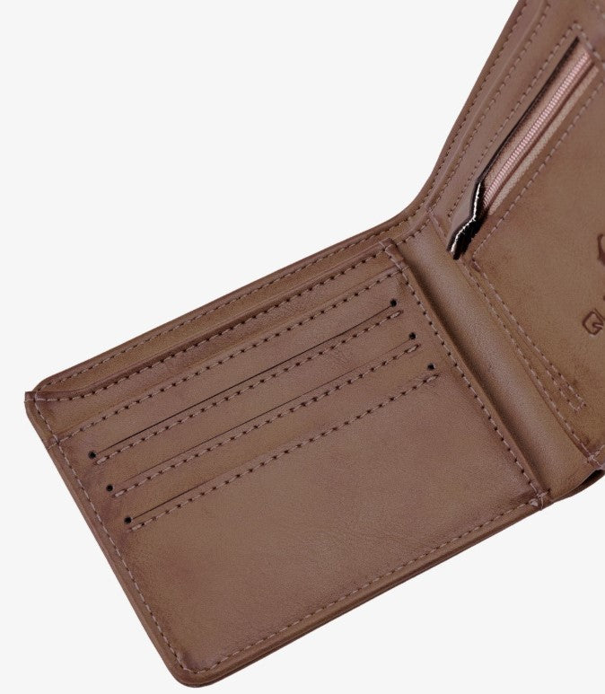 Quicksilver Slim Rays - Zweifach faltbares Portemonnaie Braun