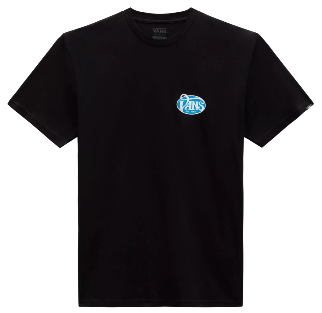 Vans Oval Script T-Shirt - Black
