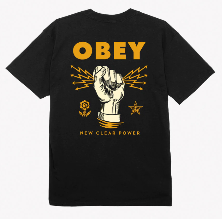 Obey New Clear Power Classic T-Shirt - Black