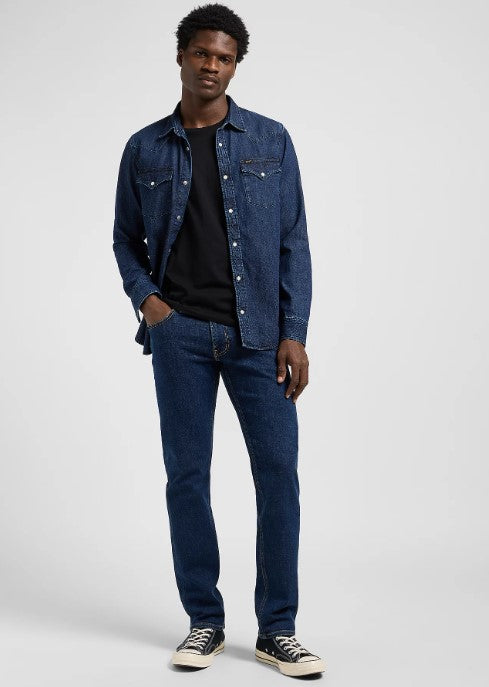 Lee DAREN ZIP FLY JEANS - Dark Ocean