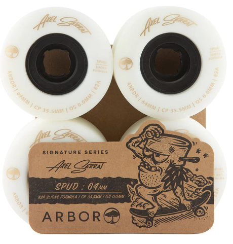 Arbor Spud Axel Serrat Wheel Rollen 64mm 82a White