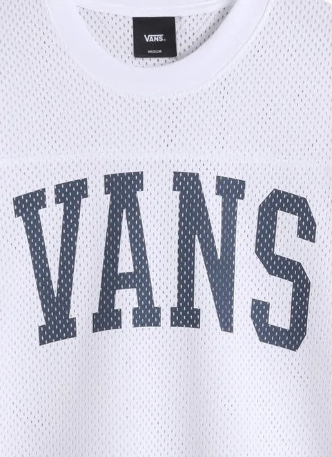 Vans Arched Fottball Jersey T-Shirt - White