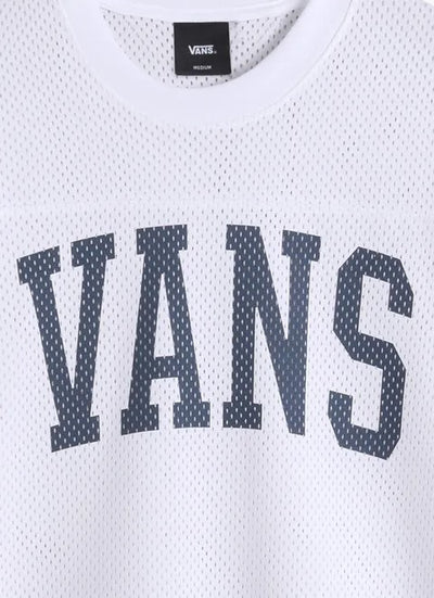 Vans Arched Fottball Jersey T-Shirt - White