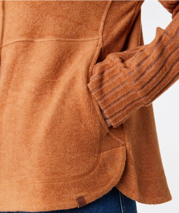 Ripcurl Cosy Roll Neck II Fleece mit Rollkragen - Light Brown