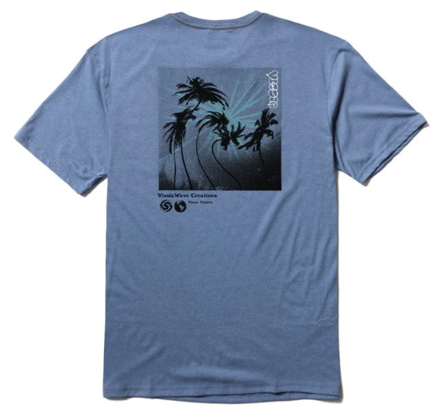 Vissla Planet Positive Comp Lite Eco DriRelease Tee, Blue (HRT)