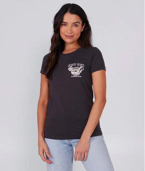 Salty Crew Shaka Classic Tee - Charcoal