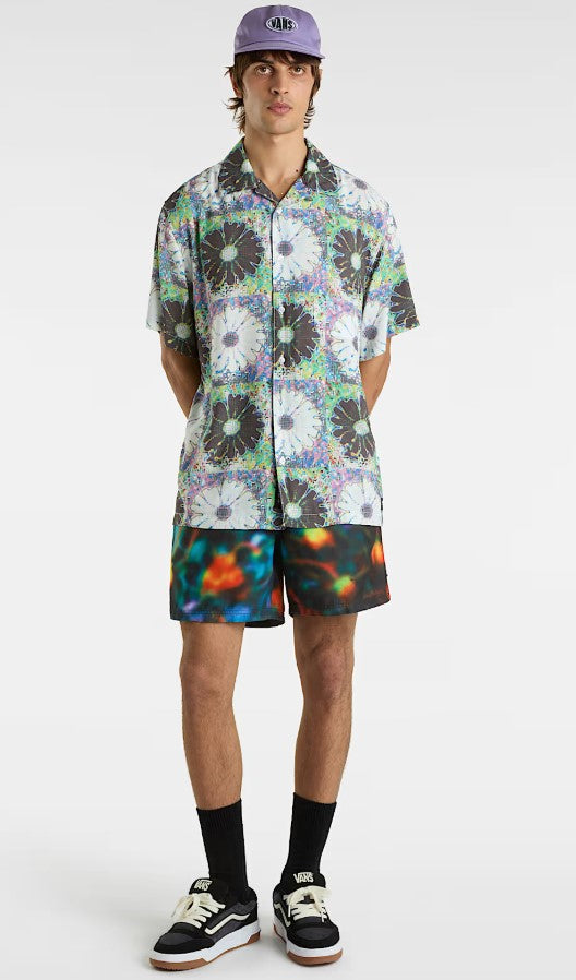 VANS Digitas SS Wovens Kurzarm Hemd White Multi