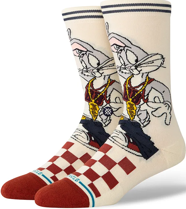 Stance BUGS CREW  Socks  - VINTAGEWHITE