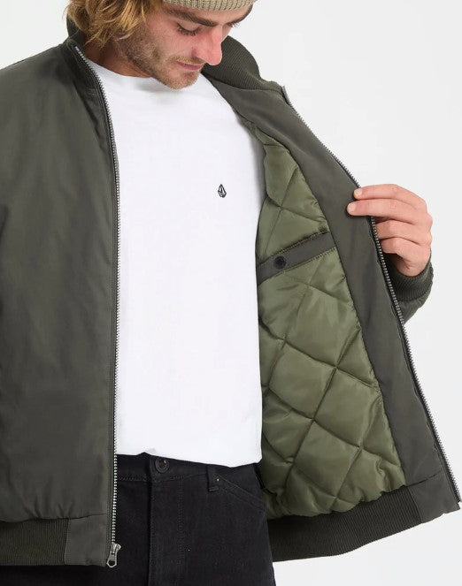 Volcom Damerman Bomberjacke - Rinsed Black