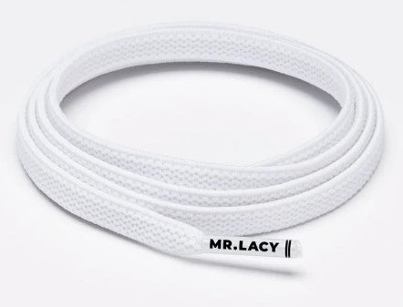 Mr. Lacy Flexies 110cm Laces - White