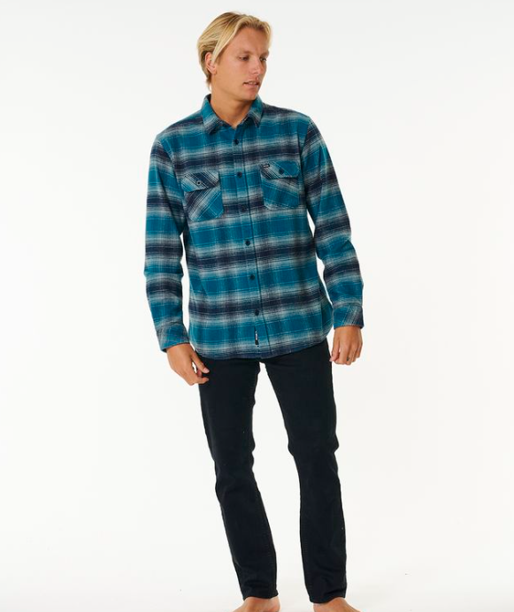 RipCurl Count Flanell Shirt - Mineral Blue