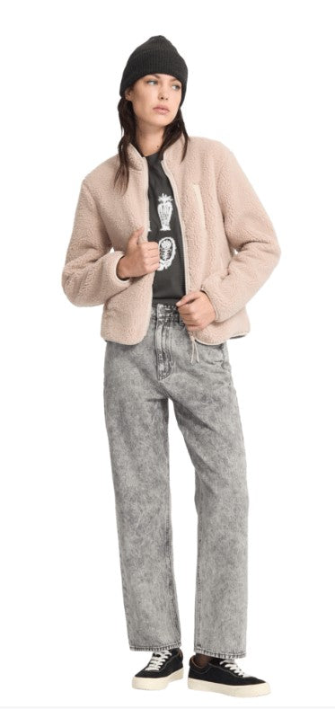 Volcom Wuzer Fuzzar Sherpa Sweatshirt- Khakiest