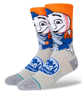 Stance Mets Mascot Crew Socken - Grey