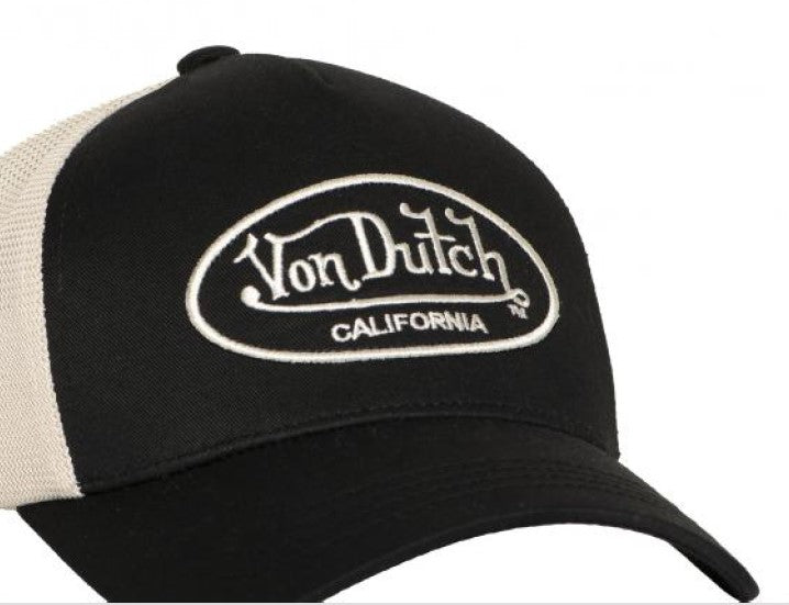 Von Dutch LOF B30 Baseball Cap - Black Beige