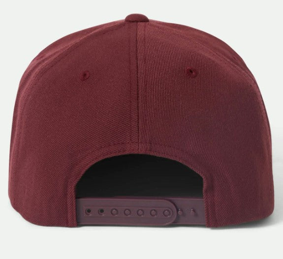 Brixton Oath 3 Snapback Cap - Port Bordeauxrot