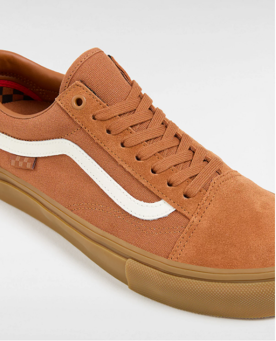 Vans Old Skool Skate Shoe - Brown / Gum