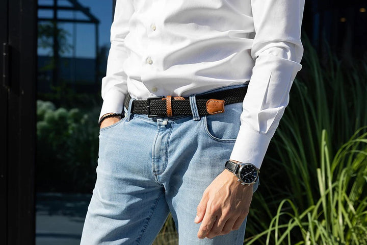 Garzini Braided Belts - Black