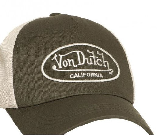 Von Dutch LOF B32 Baseball Cap - Olive Beige
