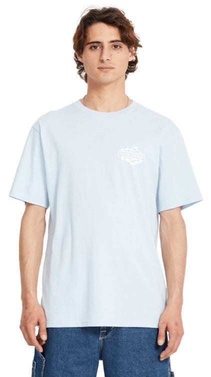 Volcom Startlog BSC T-Shirt - Carolina Blue