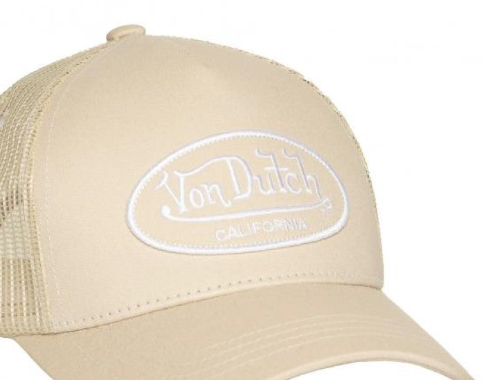 Von Dutch Baseball Cap - Beige / Cream LOF B35