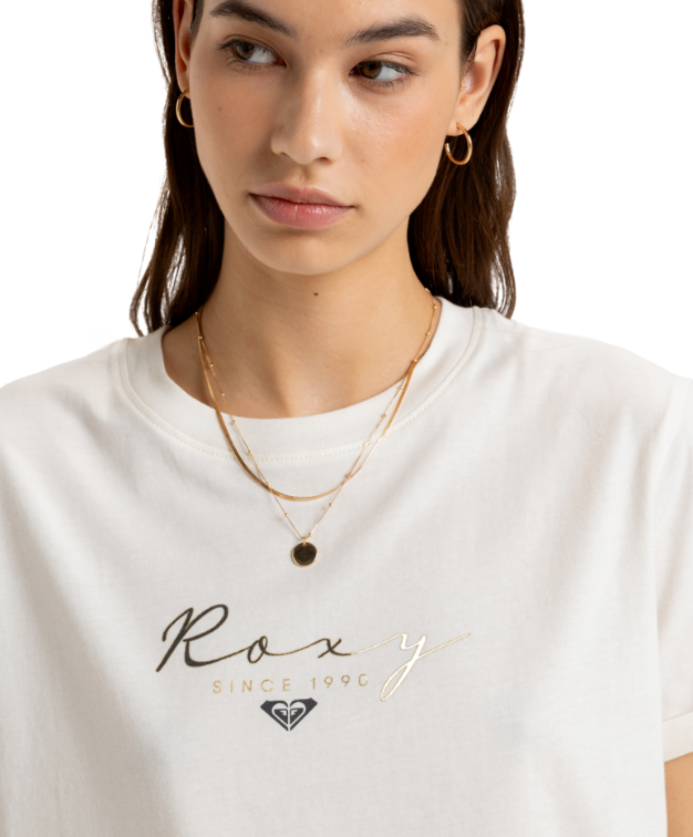 Roxy Noon Ocean T-Shirt - Egret (WBS0)