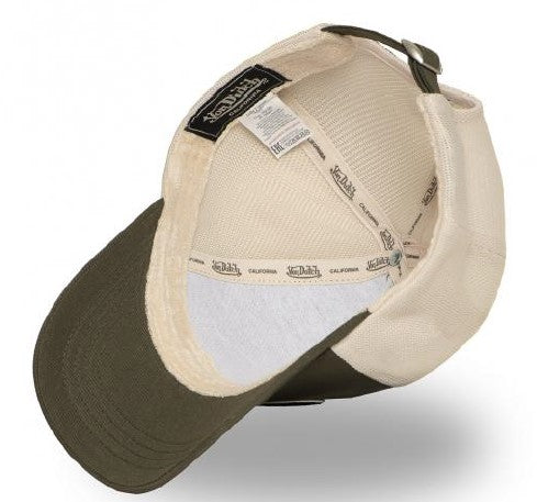 Von Dutch LOF B32 Baseball Cap - Olive Beige