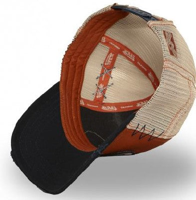 Von Dutch Trucker Cap - UESD 07 Orange Navy Beige