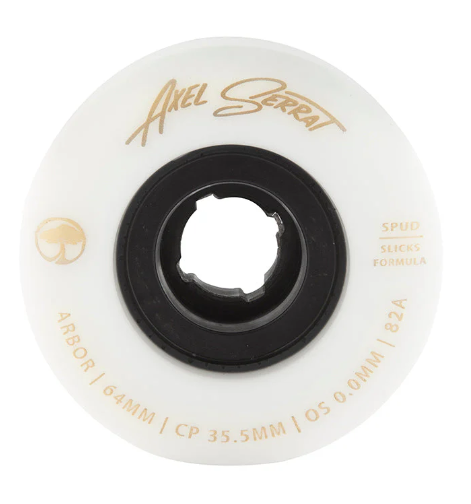 Arbor Spud Axel Serrat Wheel Rollen 64mm 82a White