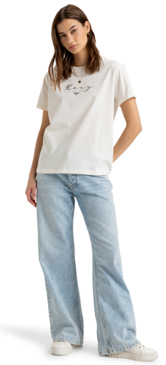 Roxy Noon Ocean T-Shirt - Egret (WBS0)