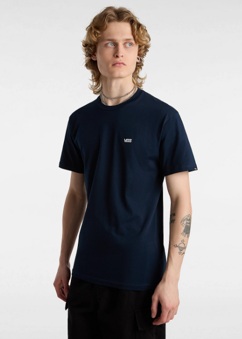 Vans LEFT CHEST LOGO T-SHIRT - Navy / White
