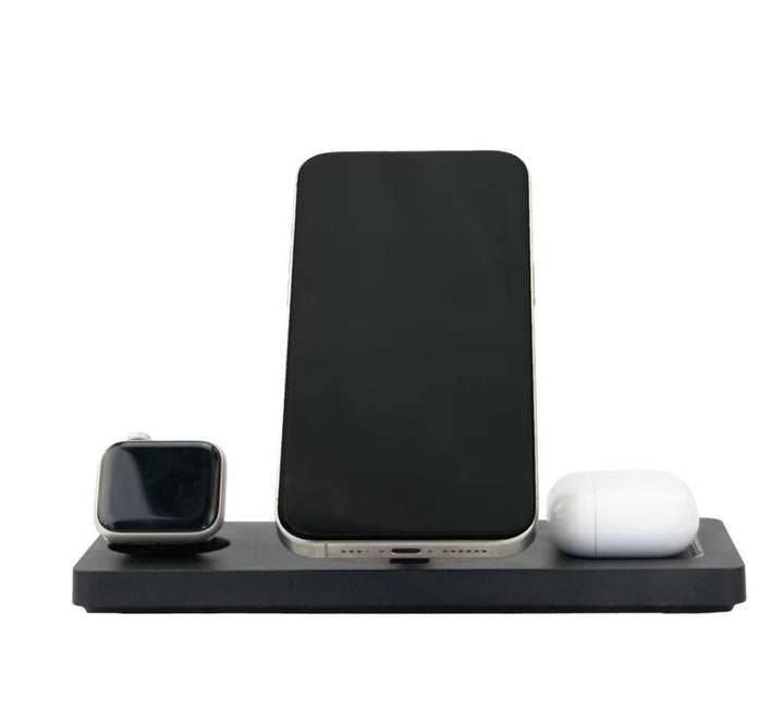 Garzini 3-in-1-Wireless-Ladegerät IPhone  -  Black