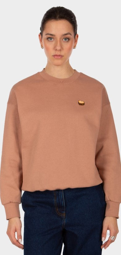 Iriedaily Burger Love Crewneck cedar rose
