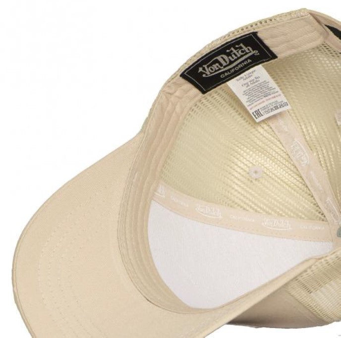 Von Dutch Baseball Cap - Beige / Cream LOF B35