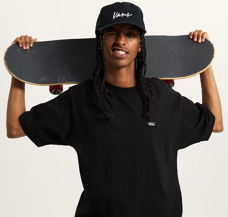 Vans Left Chest II Bestickt Loose T-Shirt - Black