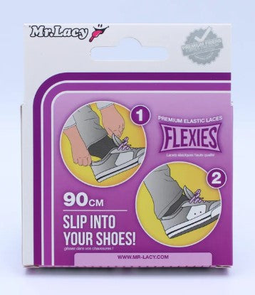 Mr. Lacy Flexies 110cm Laces - White