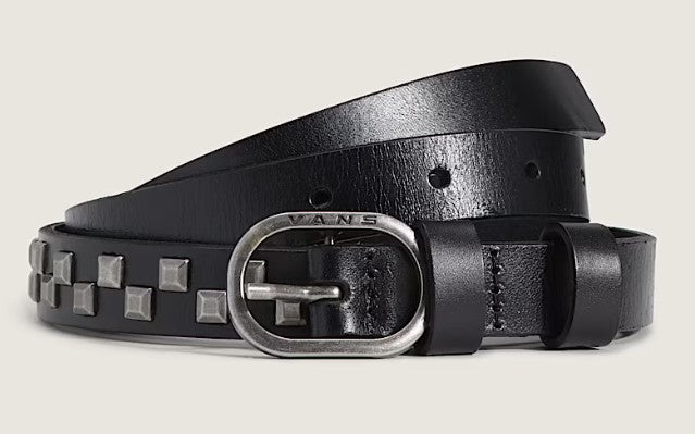 VANS Check Leather Belt Gürtel -  Black