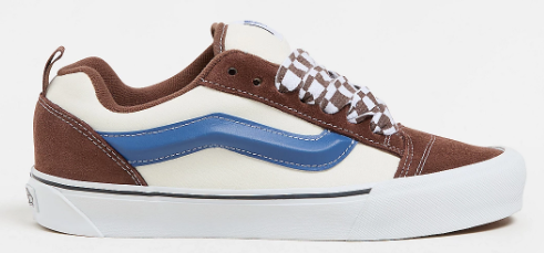 Vans Knu Skool Shoe - Mega Checker Potting Soil